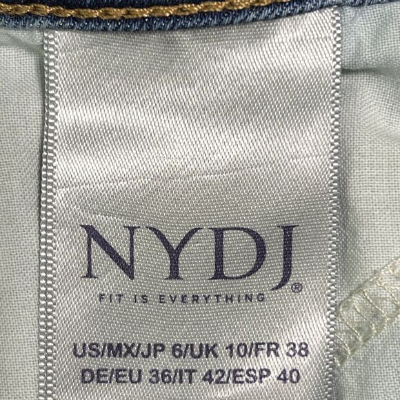 NYDJ Not Your Daughters Ami Skinny Jeans Womens 6 Blue Lift Tuck Technology - Picture 13 of 17